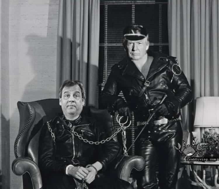 Donald Trump Chris Christie master and slave