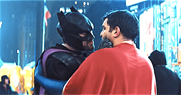 batman superman make out