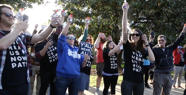 Airhorn protest