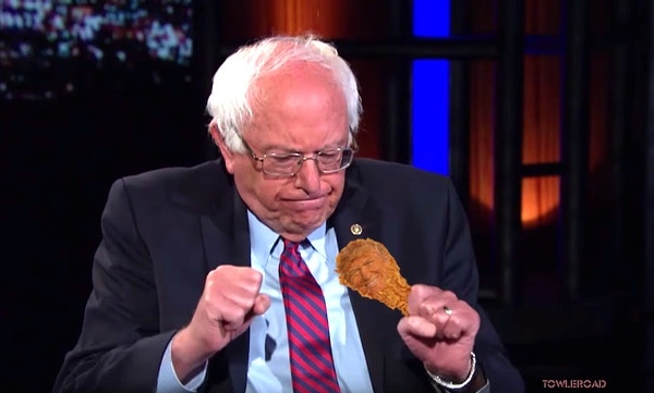 Bernie Sanders chickentrump