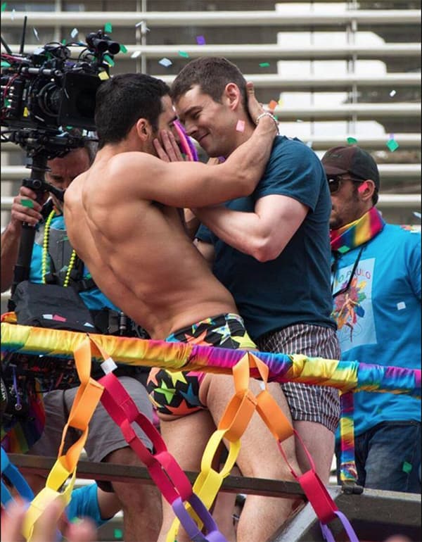 Sense8'S Miguel Ángel Silvestre And Brian J. Smith Make Out At São Pau...