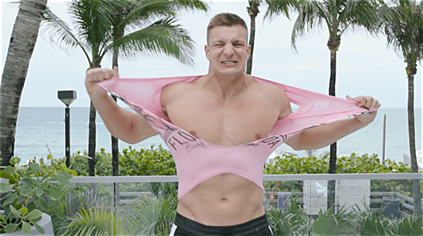 Rob Gronkowski shirt ripping