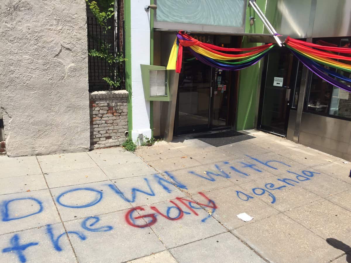 Anti-Gay Graffiti and Burned Rainbow Flag Turn Up in Two DC ...