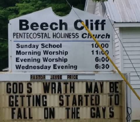 church sign tennessee