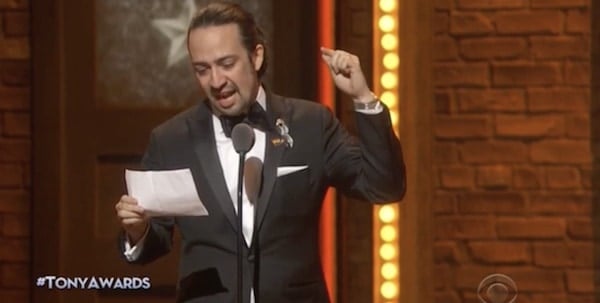 Lin-Manuel Miranda tonys