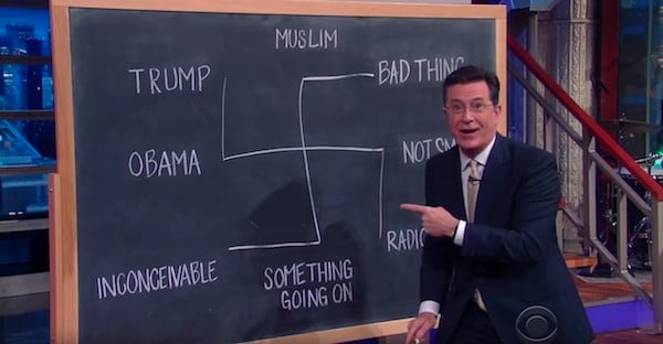 Donald Trump Stephen Colbert