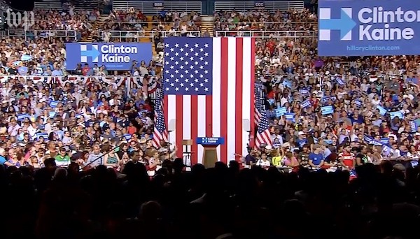 Clinton introduces Tim Kaine