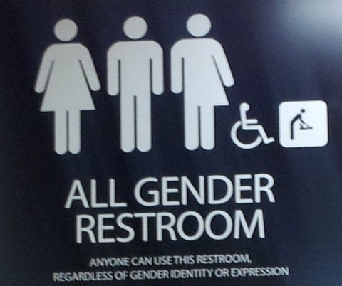 ransgender bathrrom sign