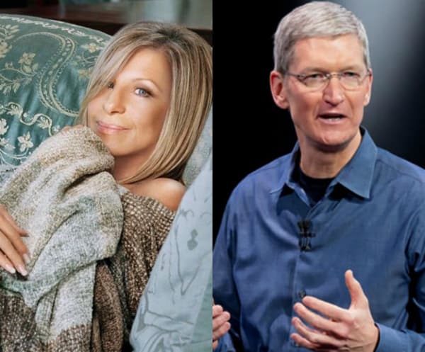 barbra streisand tim cook