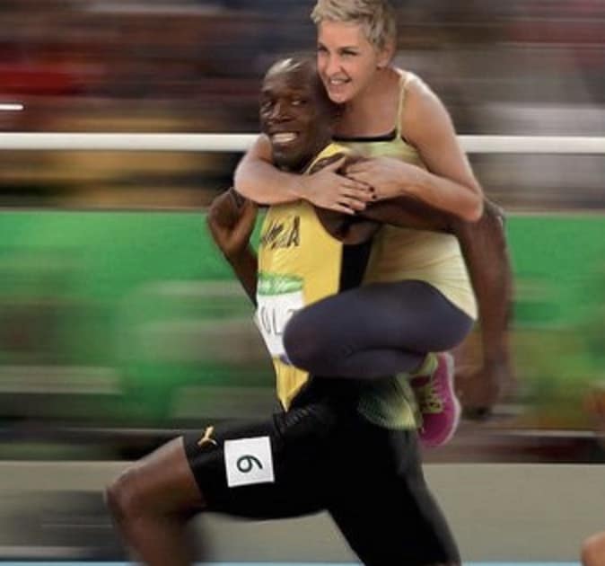 Ellen Usain Bolt