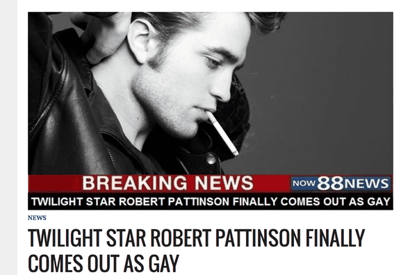 robert pattinson gay