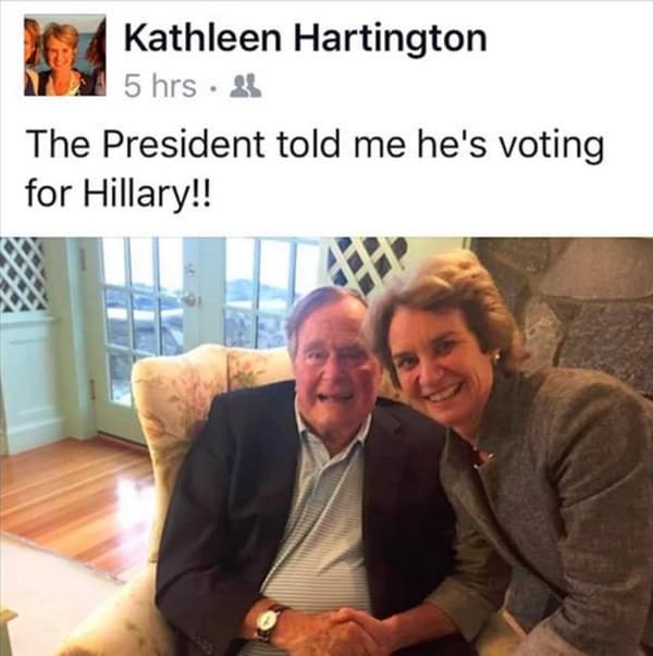 Kathleen Hartington Kennedy Townsend George H. W. Bush