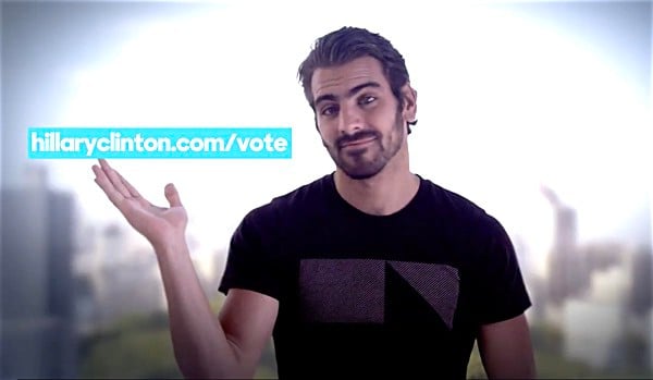 Nyle DiMarco Hillary Clinton