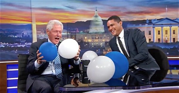 Bill Clinton balloon drop