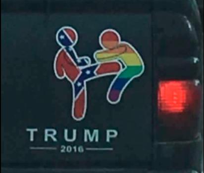 lgbt trump sticker