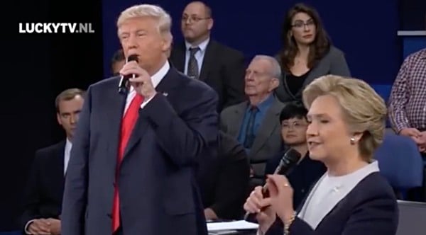 Trump Clinton dirty dancing debate duet