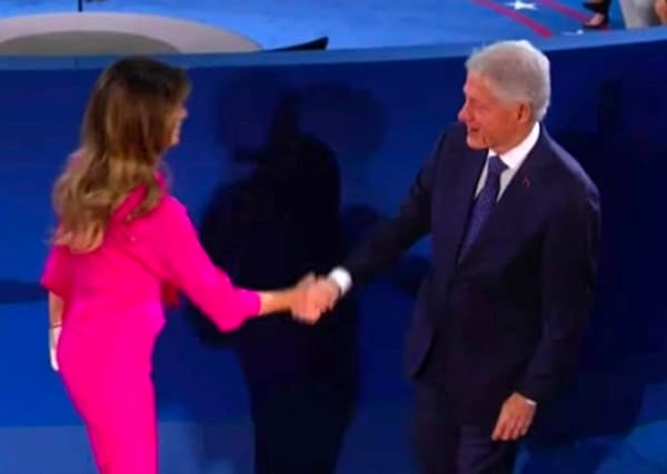 Melania Trump Bill Clinton