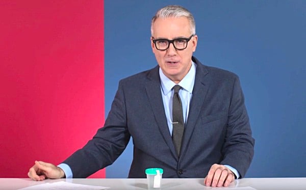 Keith Olbermann urine sample