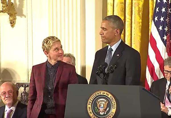 Ellen Degeneres medal