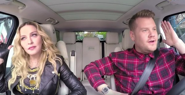 Madonna carpool James Corden