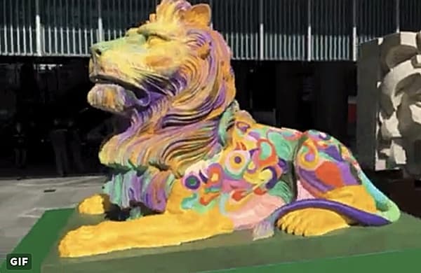 HSBC rainbow lion