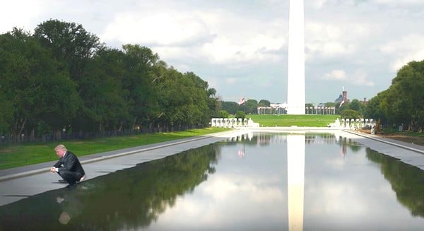 Trump reflecting pool