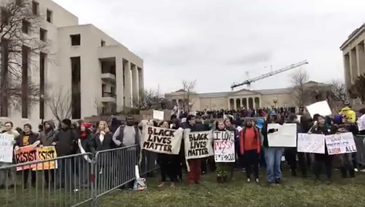 black lives matter protestors shut checkpoint