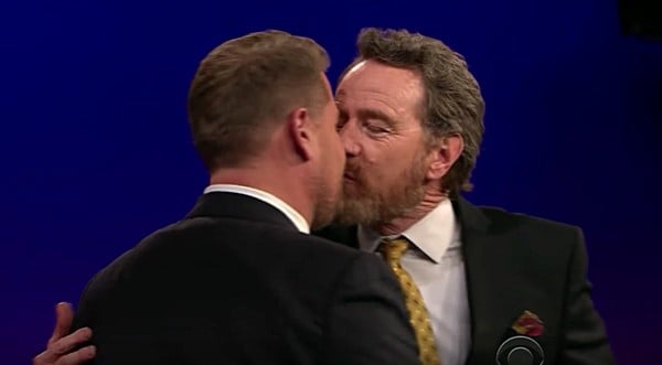 Bryan Cranston kiss