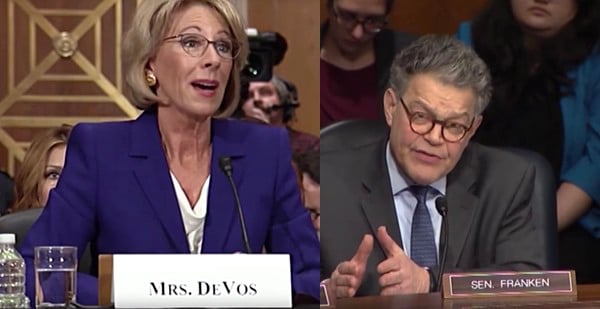 Betsy DeVos Al Franken