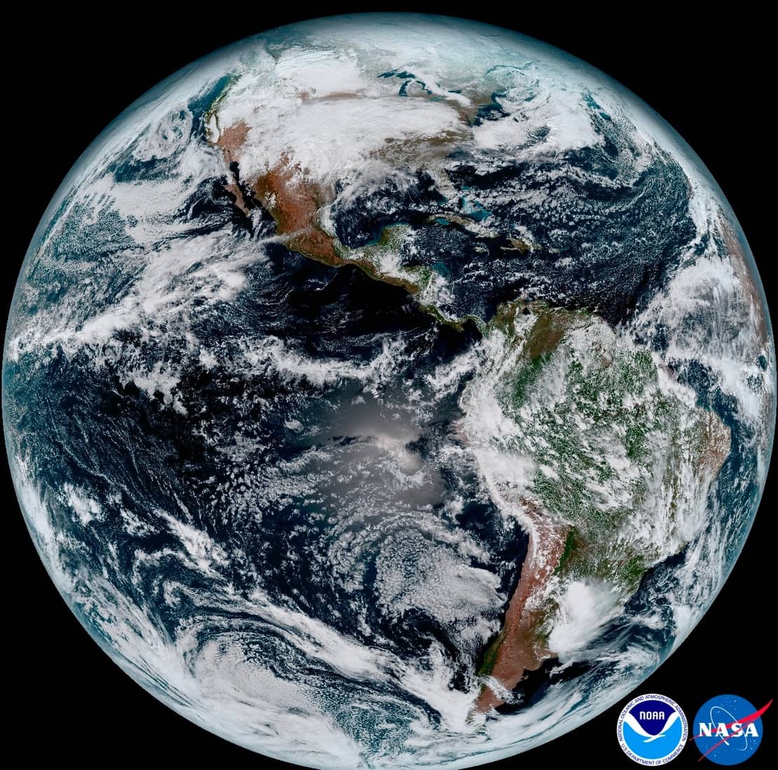 GOES-16 earth