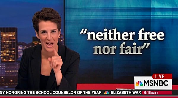 Rachel Maddow Trump lied