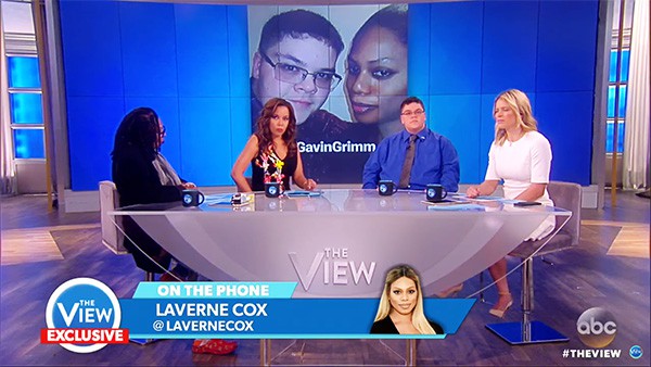 Gavin Grimm Laverne Cox The View