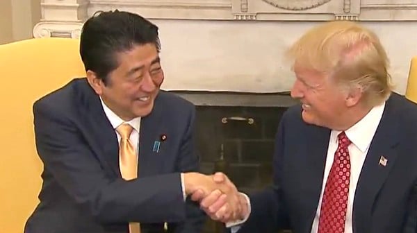 Trump handshake