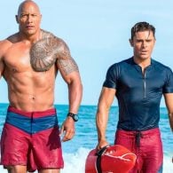 Baywatch (2017) Dwayne Johnson as Mitch Buchannon and Zac Efron as Matt Brody