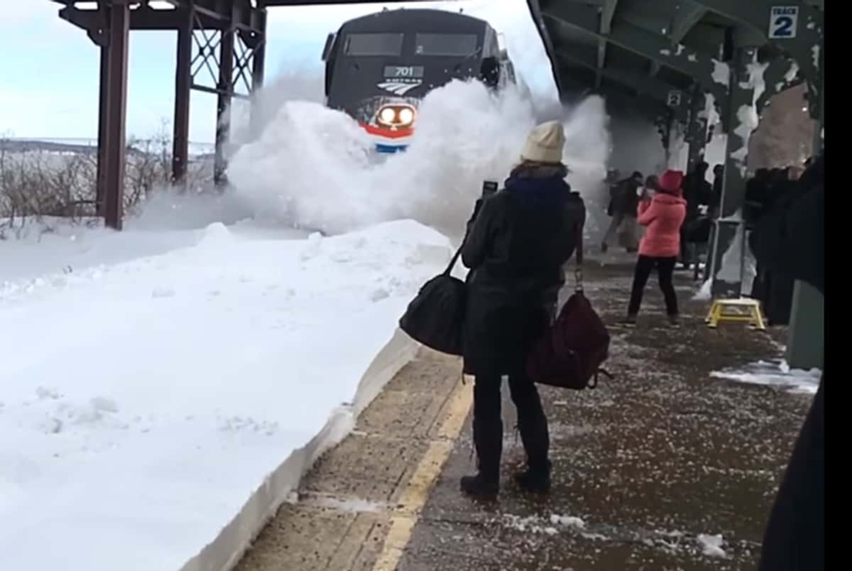 Amtrak snow