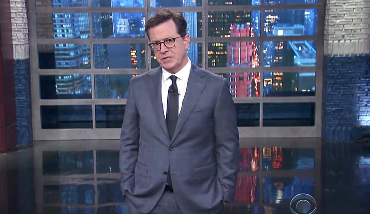 Colbert Trump resign