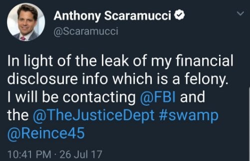 scaramucci tweet