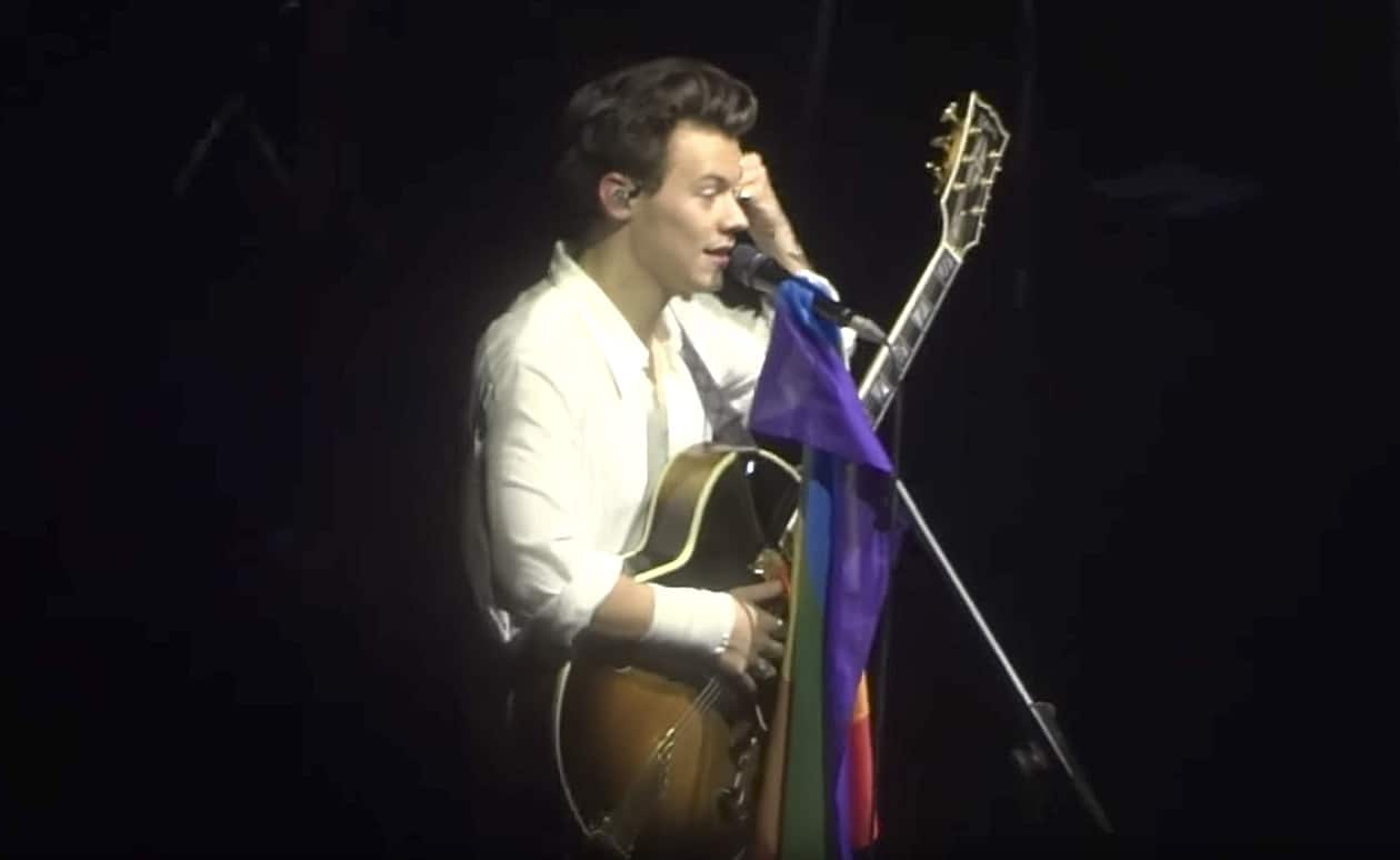 Harry Styles rainbow flag