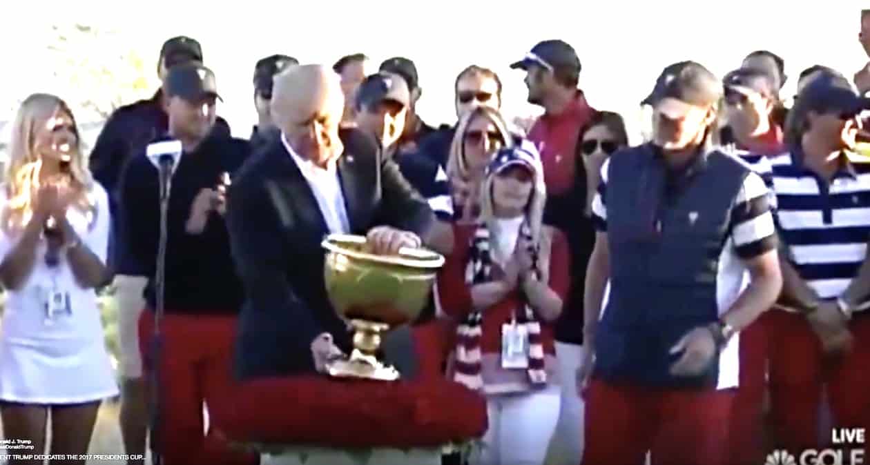 Trump golf trophy