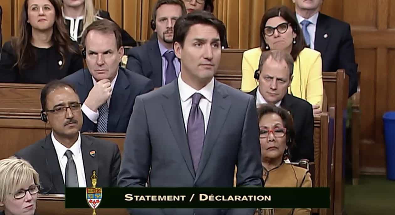 Trudeau apologizes