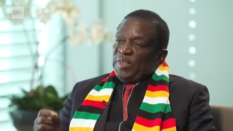 President of Zimbabwe Emmerson Mnangagwa