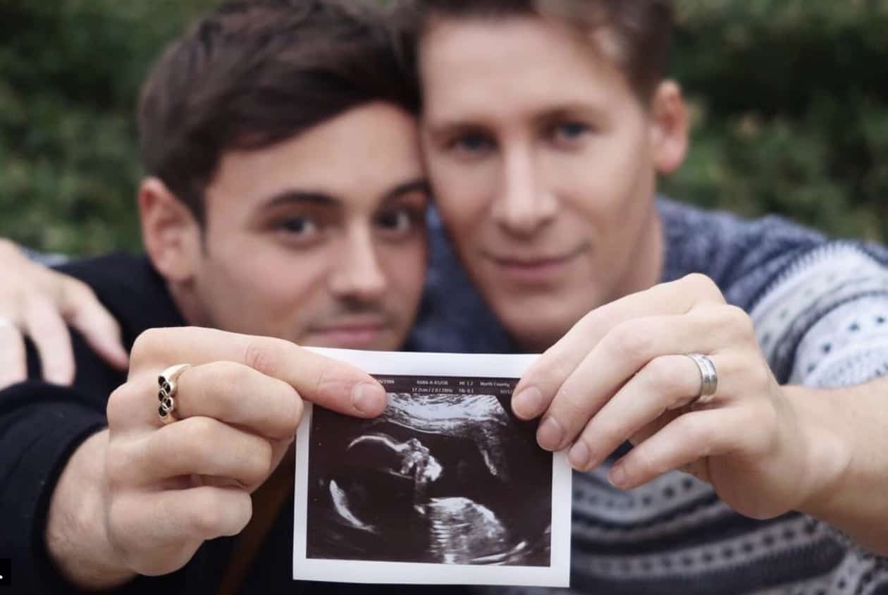 Tom Daley Dustin Lance Black baby