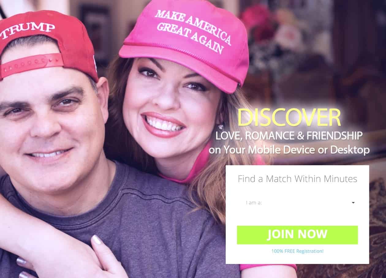 trump dating site