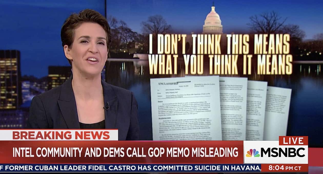 memo maddow memo