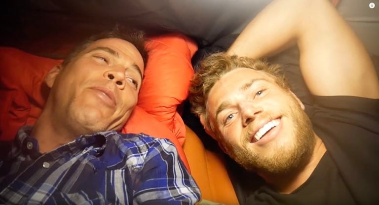 Gus Kenworthy tent
