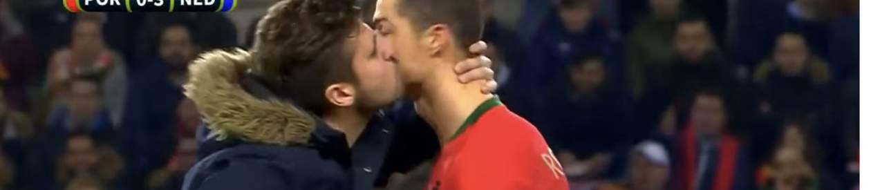 cristiano ronaldo kissed