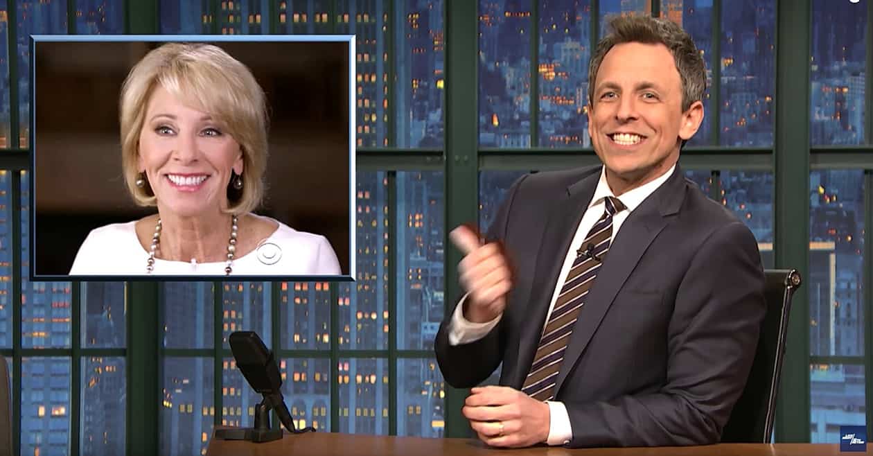 seth meyers betsy devos