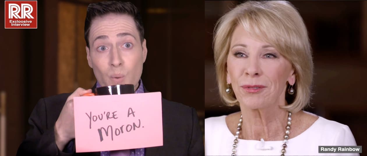 betsy DeVos Randy Rainbow