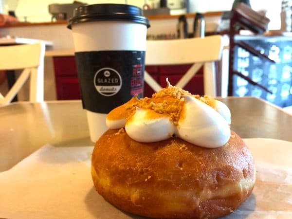 Key Lime Pie Donut at Glazed Donuts.