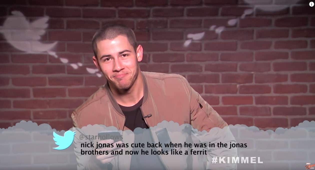 nick jonas mean tweets